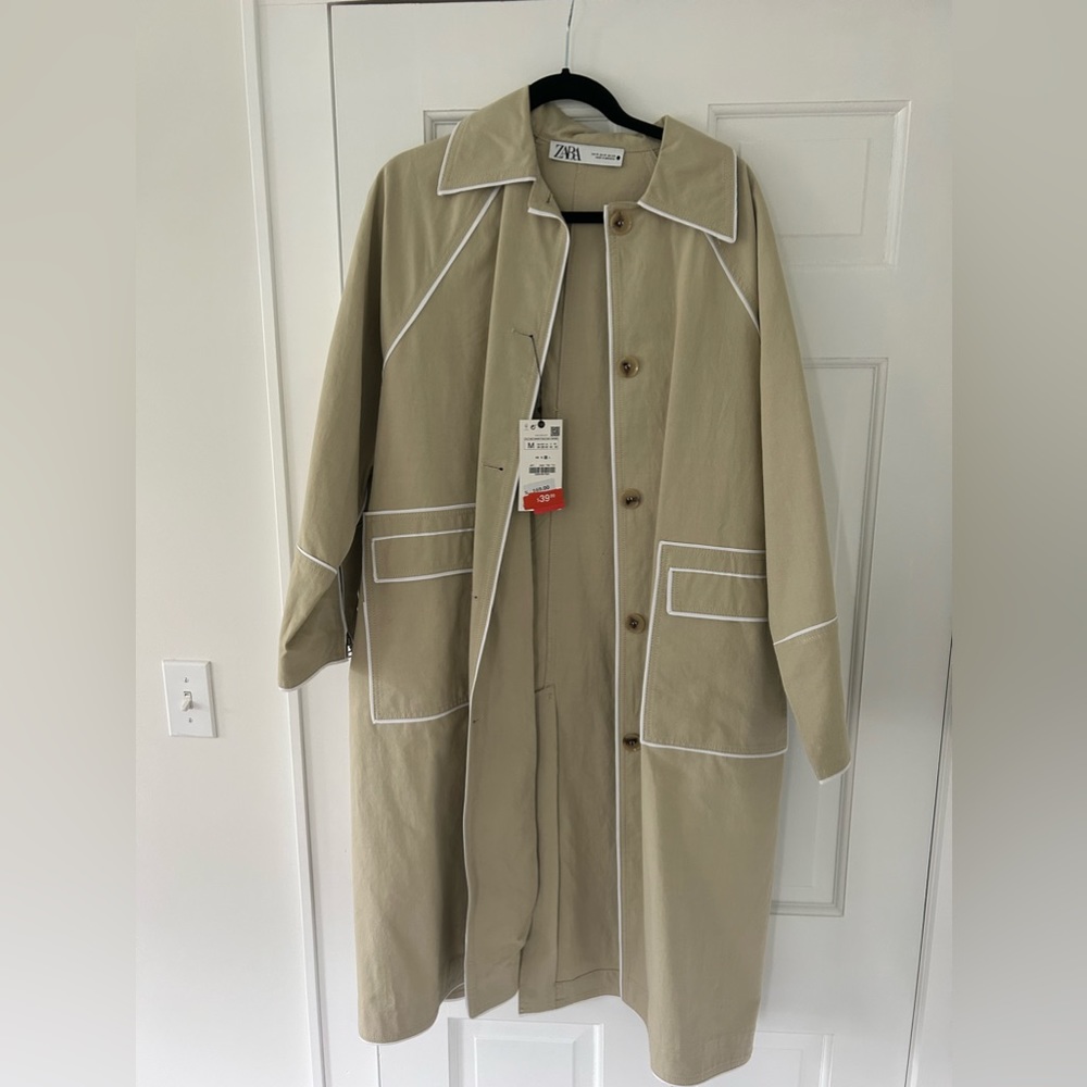 Zara Spring Trench Coat M